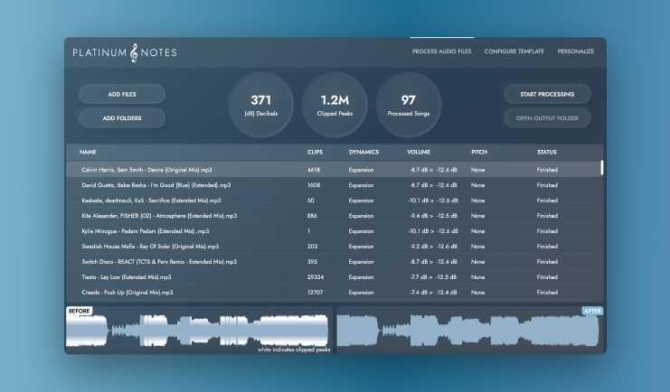 Platinum Notes screenshot